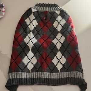 Argyle Knit Dog Sweater